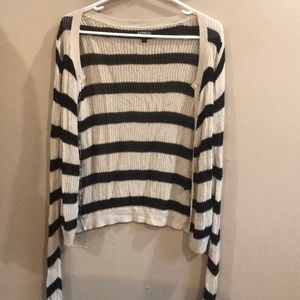 thin off the shoulder cardigan